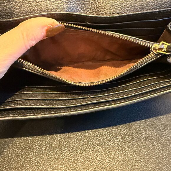 CHLOE Paraty Continental Wallet Women’s Long Wallet Black Leather - Picture 8 of 11